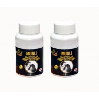 Pure Musli Gold - (Bharpoor Josh Aur Shakti) -30 Capsules in One Bottle, - 2 Bottle For 1 Month, MRP Rs.3150/- Offer Price Rs.1799/- 